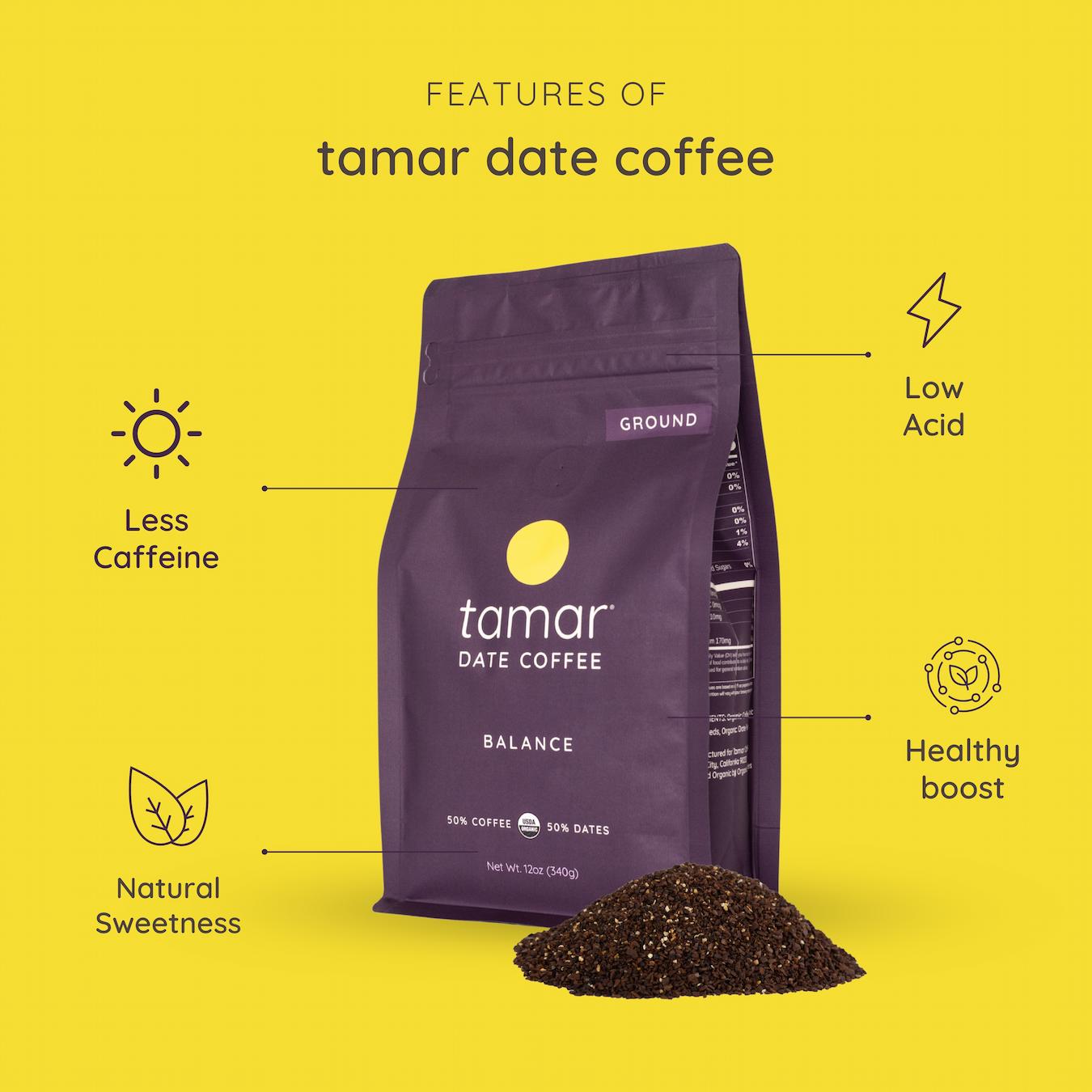 drink tamar date coffee alternative low acid