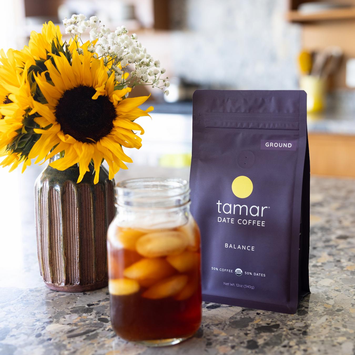 tamar date coffee low acid ground healthy sweetness cold brew