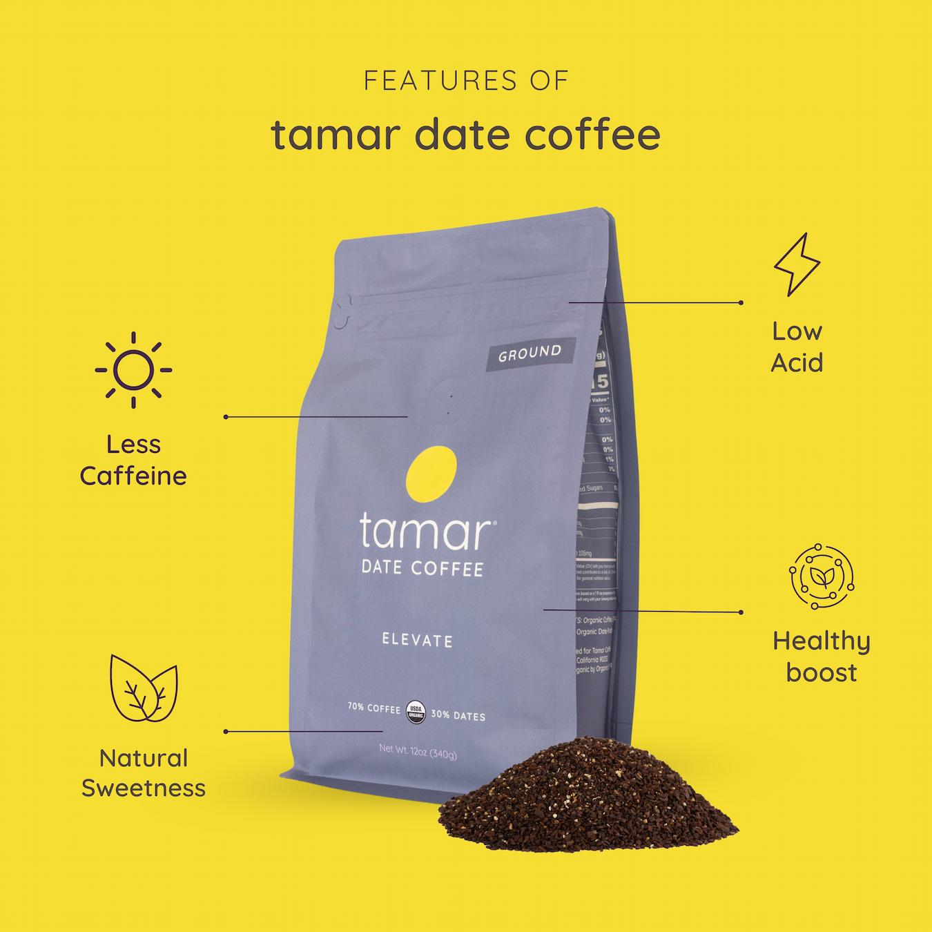 drink tamar elevate date coffee alternative low acid