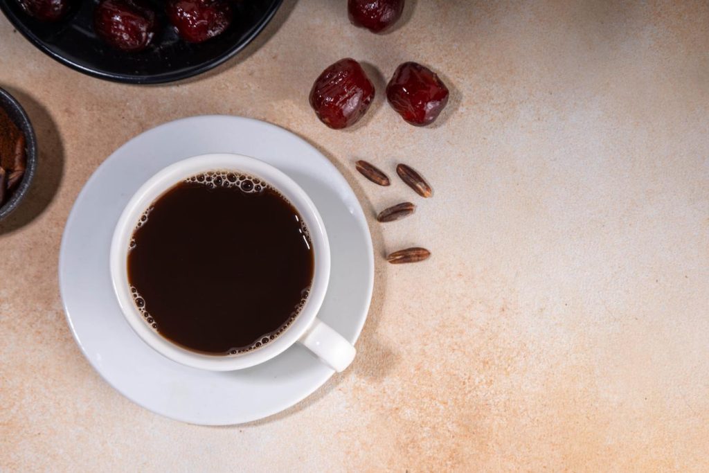 tamar date coffee less caffeine alternatives nutrition low acid